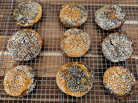 Artisan Orange Black Sesame Cookies | Gourmet Citrus Nutty Dessert