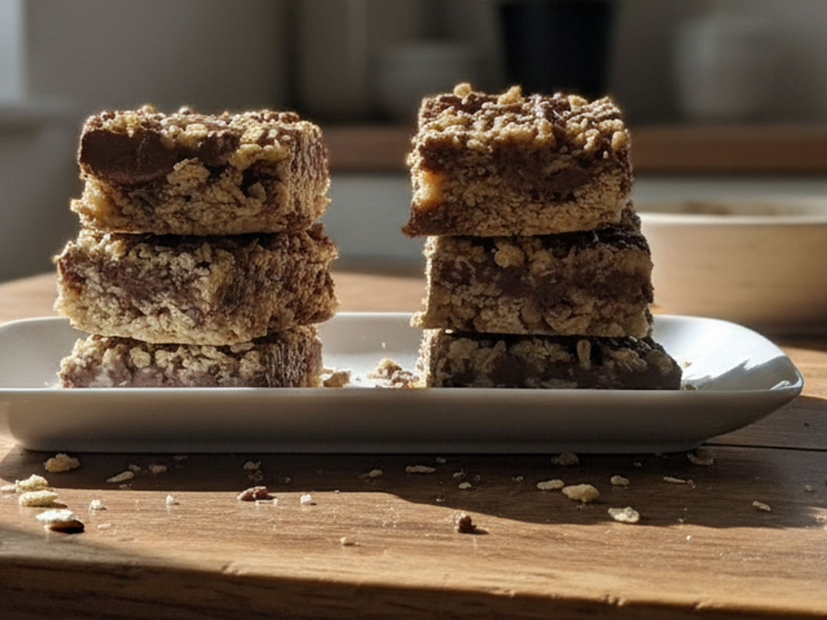 Chocolate Peanut Butter Oatmeal Bars, Small Batch Chewy Treats