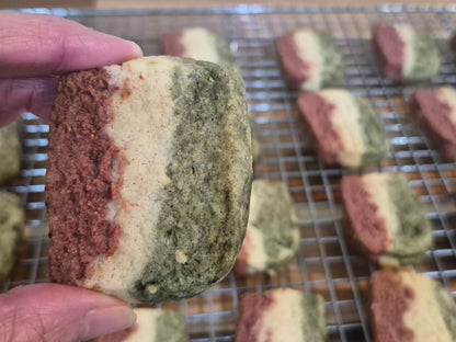 Matcha Strawberry Shortbread Cookies – Japanese Inspired Tea Time Treat