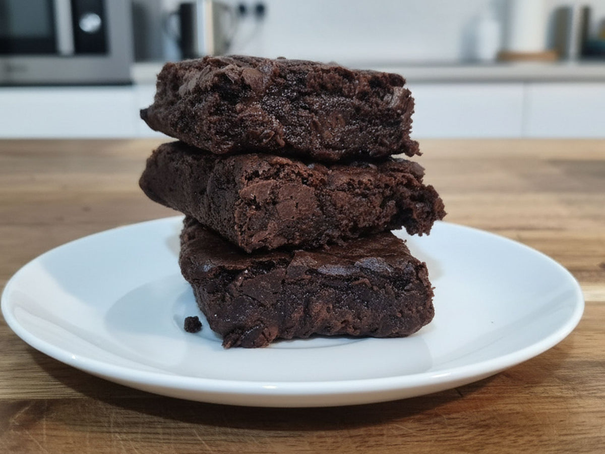 Fudgy Vegan Brownies, Gourmet Dairy Free Chocolate Brownie Gift