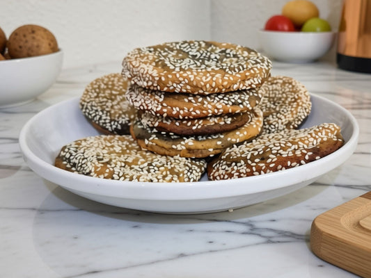 Artisan Orange Black Sesame Cookies | Gourmet Citrus Nutty Dessert