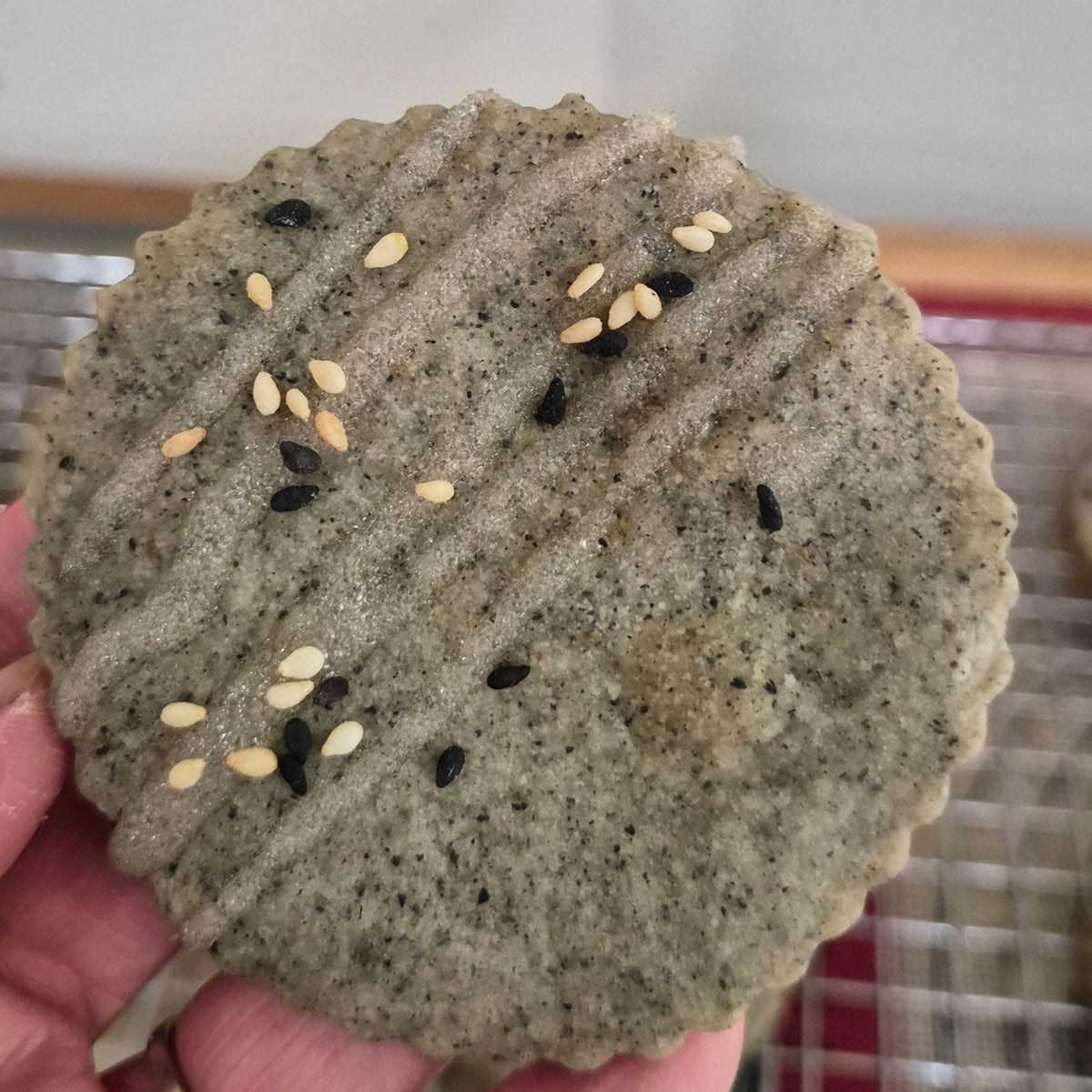 Black Sesame Shortbread Cookies - Asian Inspired Treat