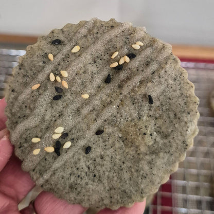 Black Sesame Shortbread Cookies - Asian Inspired Treat