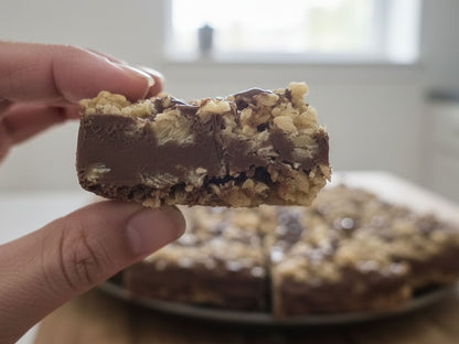 Chocolate Peanut Butter Oatmeal Bars, Small Batch Chewy Treats
