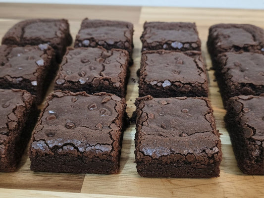 Fudgy Vegan Brownies, Gourmet Dairy Free Chocolate Brownie Gift