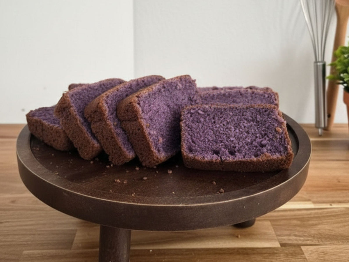 Filipino Ube Purple Yam Loaf | Moist Butter Pound Cake