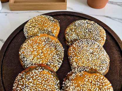 Artisan Orange Black Sesame Cookies | Gourmet Citrus Nutty Dessert