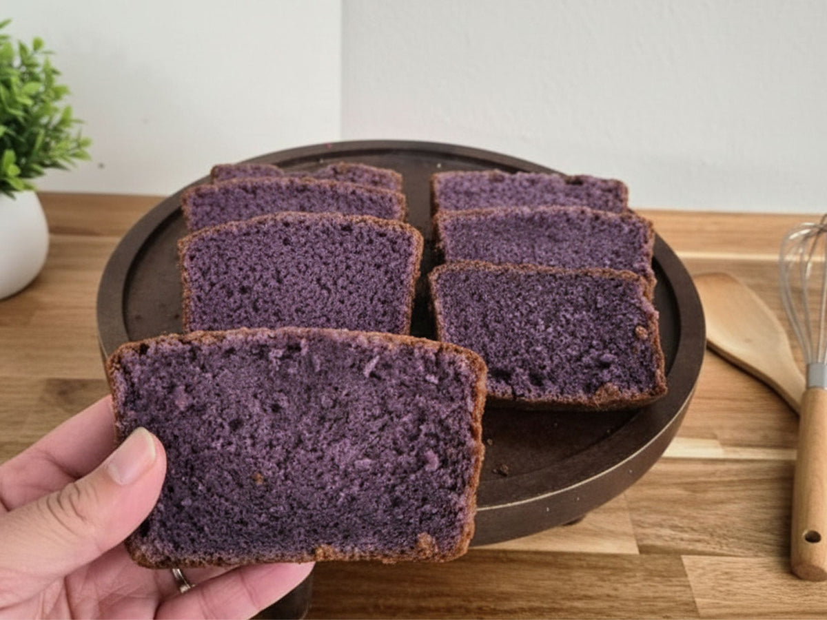 Filipino Ube Purple Yam Loaf | Moist Butter Pound Cake