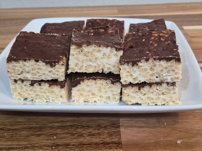 Vegan Whole Grain Rice Krispy Treats Marshmallow Bars