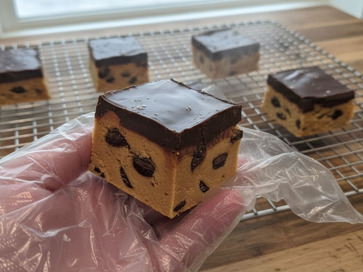 Vegan Peanut Butter Chocolate Protein Bars