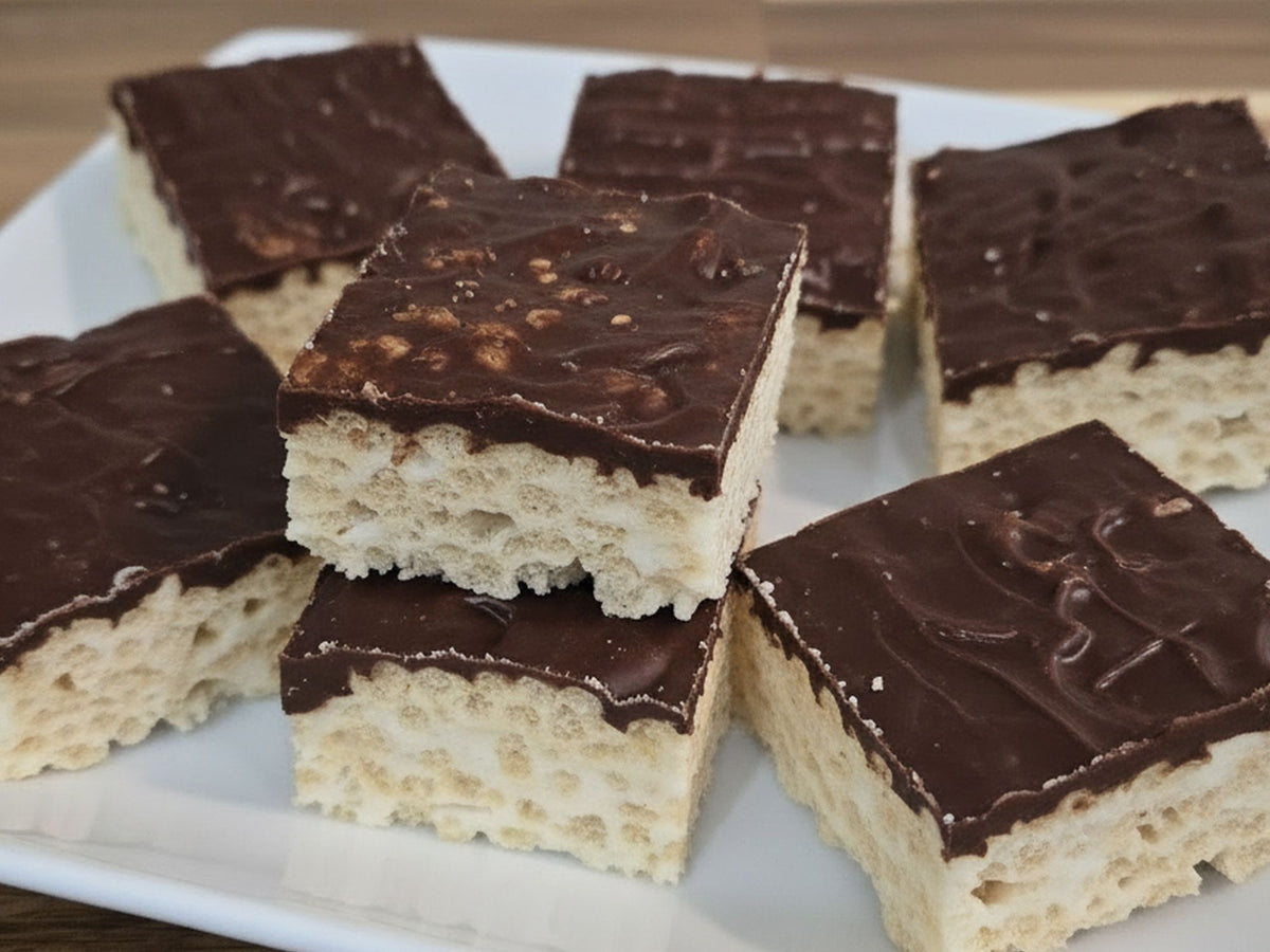 Vegan Whole Grain Rice Krispy Treats Marshmallow Bars