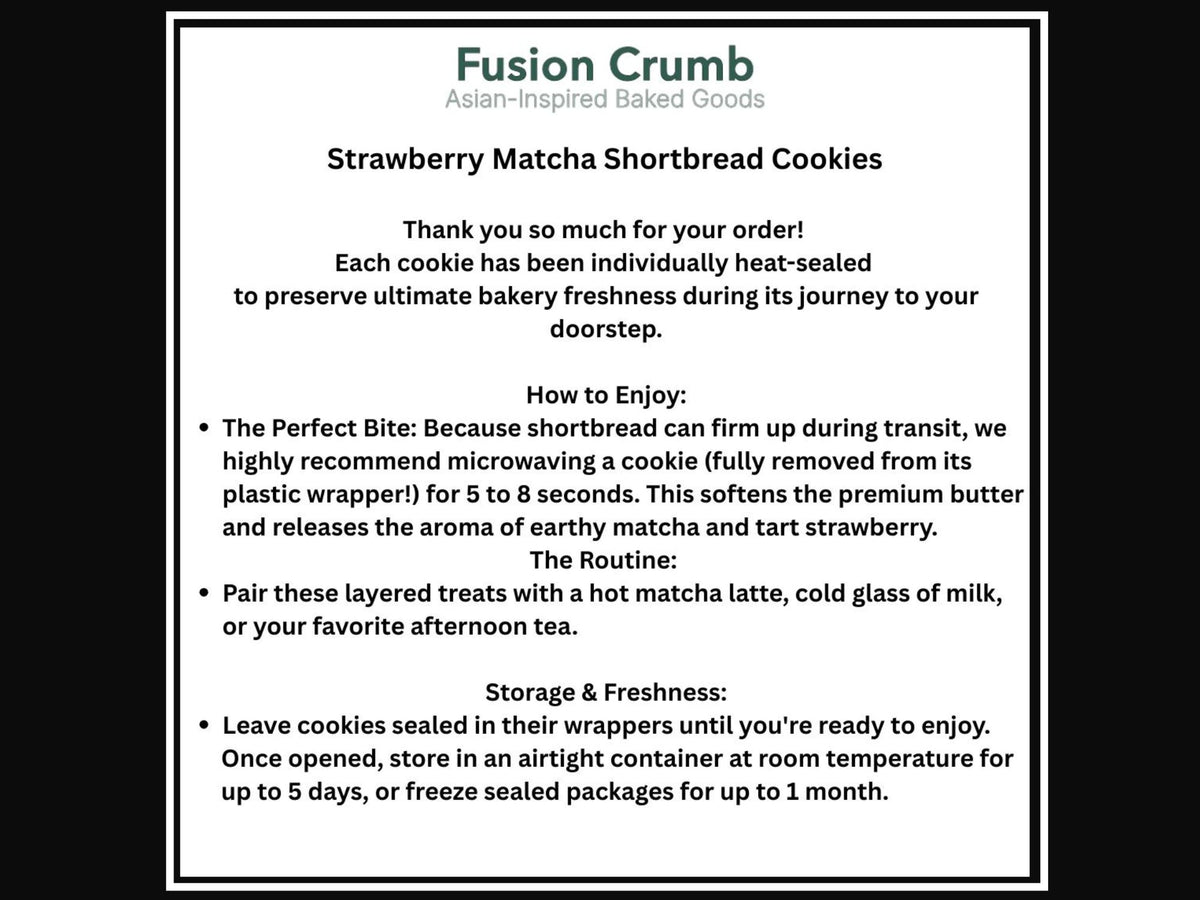 Matcha Strawberry Shortbread Cookies – Japanese Inspired Tea Time Treat