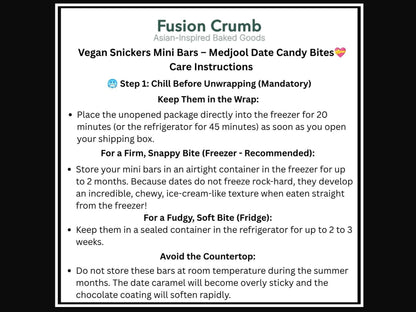 Vegan Snickers Mini Bites – Medjool Date Candy Bite Treats