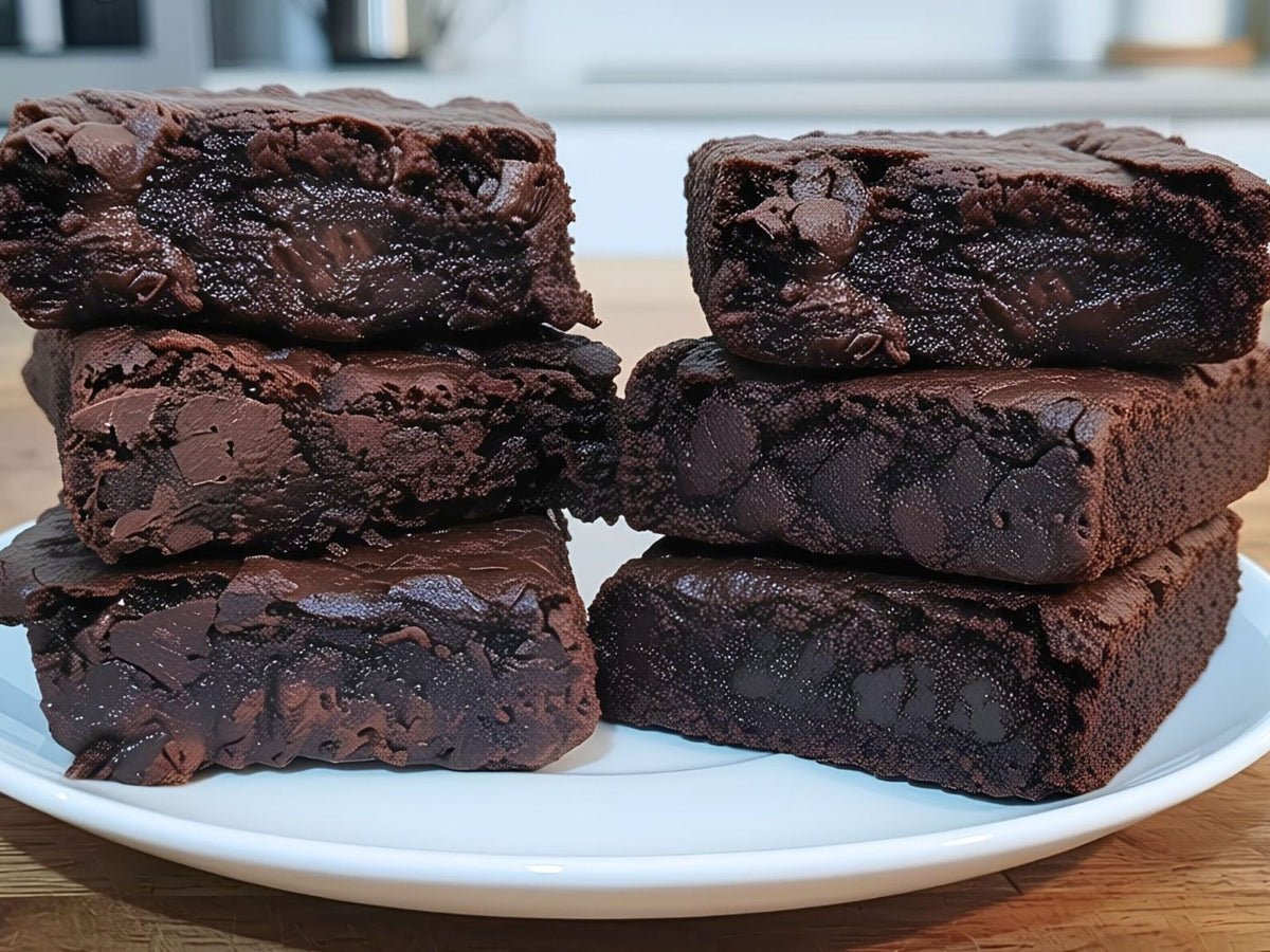 Fudgy Vegan Brownies, Gourmet Dairy Free Chocolate Brownie Gift